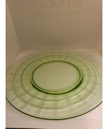 vintage green depression glassware Salad Plate - £7.09 GBP