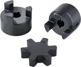 L075 Flexible 1/2Inch To 3/4Inch 3-Piece L Jaw Coupling Coupler Set Buna... - $31.99