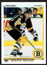 Boston Bruins John Carter RC Rookie Card 1990 Upper Deck Hockey Card #211 ! - $0.50