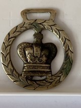 Antique Crown UK  Monarchy Horse Brass Great Rustic Cottagecore - £11.62 GBP