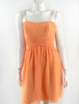 Alfred Angelo Bridesmaid Dress Size 4 Sherbet Orange Short Sleeveless Womens - £31.65 GBP