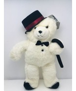 Emotions White Bear Hat Cane Mattel Vintage 1986 Stuffed Animal Toy Doll... - £11.29 GBP