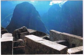 Postcard Main Fountain Machupicchu Peru - $3.42