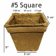 CowPots #5 Square Pot - 192 pots - $149.74