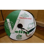 Vintage 1/2&quot; Embossed Edge Satin Flock Green Christmas Narrow Ribbon by ... - $25.31 CAD