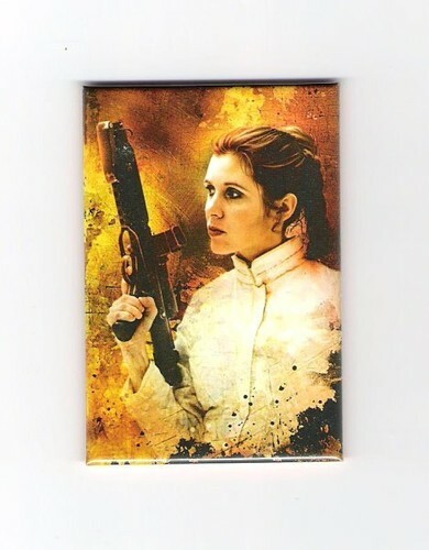 Star Wars Princess Leia with Blaster 2x3 Refrigerator Picture Magnet NEW... - $4.99