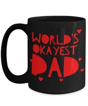 Funny Dad Gift - WORLD OKAYEST DAD - Fathers Day Daddy Birthday Present from Dau - £16.32 GBP
