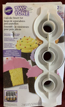 Wilton Cupcake Insert Set Makes Two-Tone Multi-Colored Cupcakes New - £15.48 GBP