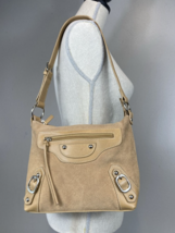 a.n.a. A New Approach Suede Leather Medium Size Beige  Shoulder Strap Ha... - £14.25 GBP