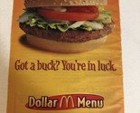 2002 McDonald’s Dollar Menu Vintage Print Ad Advertisement pa19 - £5.44 GBP