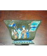 Antique Chinese Bowl Cloisonne figures in different occasions, primitive... - $1,523.97 MXN