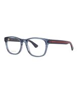 Gucci GG0004ON 012 Shiny Transparent Blue 53mm Eyeglasses New Authentic - $335.19 CAD