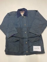 OUTWEAR COLLECTION Vintage Used Wax Jacket in Blue  M  Armpit/Armpit 24&quot;... - £16.92 GBP