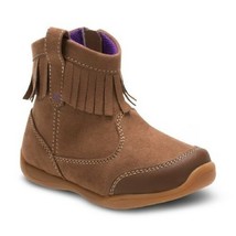 Surprize Par Stride Bébé Fille &#39;Marron Clementine Frange Cheville Bottes... - $409.19 MXN
