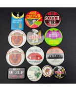 Lot of 14 Vintage Alcohol Beverage Liquor Booze Bar Pinback Buttons Lape... - $14.83