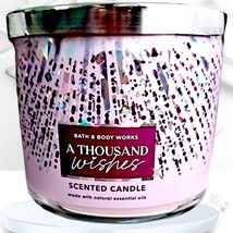 Bath &amp; Body Works A Thousand Wishes 3 Wick Candle 2022 - $27.61