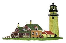 Custom and Unique Lighthouse[Highland Lighthouse] Embroidered Iron on/Sew Patch  - £18.48 GBP