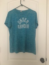 Under Armour Men&#39;s T-Shirt Short Sleeve Shirt Size XL Heather Blue Activ... - $35.79