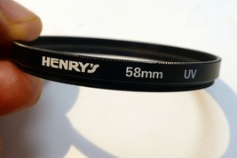 Henry&#39;s UV 58mm Lens Filter Ultraviolet - $7.26