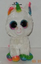 TY Silk Pixy Dotty Beanie Babies Boos The Unicorn plush toy - £7.50 GBP