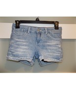 Levi&#39;s Light Blue Shorty Shorts W/Adjustable Waist Size 12 Girl&#39;s - $18.00