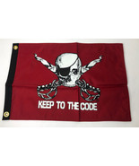 Flappin&#39; Flags KEEP To The CODE 12&quot; x 18&quot; Flag Banner Double Sided Print... - £11.36 GBP
