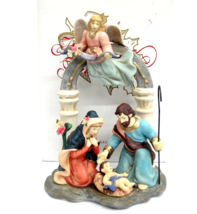 Avon Porcelain Christmas Nativity Figurine Holy Family Angel 8&quot; MIB - $18.80
