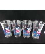 Bud Light 1987 Spuds MacKenzie The Original Party Animal Set Of 4 Beer G... - $30.54
