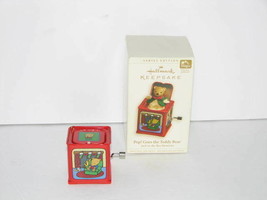 Hallmark Keepsake Pop! Goes the Teddy Bear Jack in the Box Ornament - £15.62 GBP