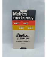 1973 METRICS MADE EASY Conversion Chart L. I. Reliable Corp. Lindenhurst... - $6.92