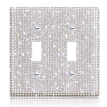 Shiny Rhinestones Wall Plate Cover Switch Cover Outlet Covers Wall Plate Cover S - £13.57 GBP