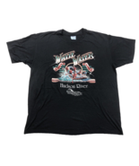 Vintage Hudson River White Water Rafting Black Cotton T-Shirt 1988 Size ... - $544.71 MXN