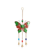 Multi Color Beads, Goldtone Butterfly Chime     New In Box 14&quot; Long - $109.74 MXN
