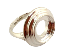 Authentic Kameleon 925 Silver 3 Tier Tabletop Ring Kr-20, Kr020  Size 6,... - £33.57 GBP