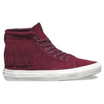 VANS Sk8 Hi Moc (Suede) Port Royale Burgundy Womens Size 9.5 Sneakers - $49.95