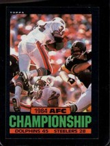 1985 Topps #8 1984 Afc Championship Exmt *XR31627 - £1.14 GBP