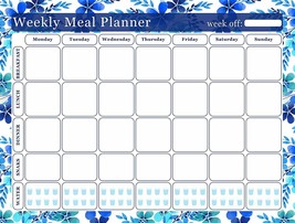 Meal Planner Magnetic Desk Calendar Notepad Menu Food Organizer Weight Loss (01) - £10.17 GBP