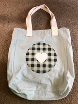 Creative Memories large limited edition scrapbook canvas tote bag Plaid heart - £7.57 GBP
