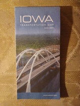 Iowa IA Transportation Map 2023 2024 Mississippi River Bridge On Cover - £7.77 GBP
