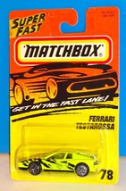 Matchbox Mid 1990s Release SuperFast #78 Ferrari Testarossa Yellow - £3.14 GBP