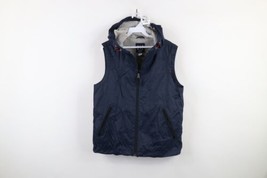 Vtg Y2K 2000 Gap Mens XS Ripstop Lined Sleeveless Hooded Windbreaker Vest Jacket - £38.22 GBP