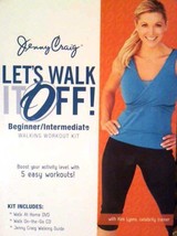Jenny Craig Let&#39;s Walk It Off Walking Workout Kit DVD CD Walking Guide with Kim  - £21.27 GBP