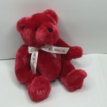 UCI Irvine Plush Super Soft Red 9&quot; Embroidered Ribbon Bow Somebody Loves... - £19.97 GBP