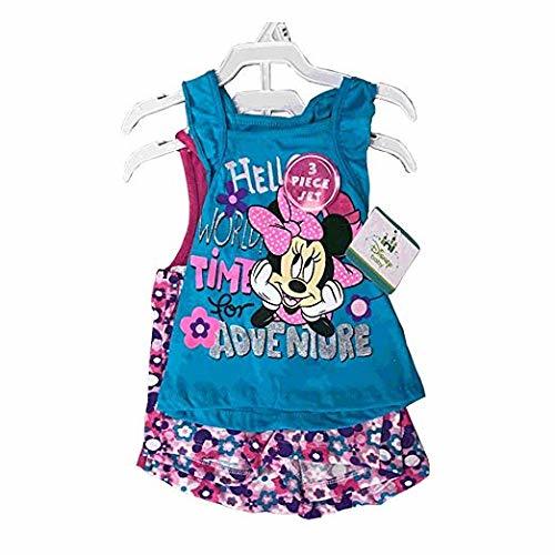 Disney Minnie Mouse 3 Pieces Clothing Set 12-24 Months (18 Months, Blue/Pink) - $14.99