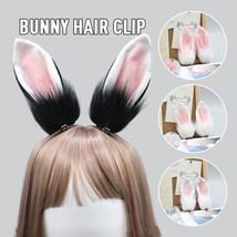 Lolita Rabbit Anime Cosplay Headwear Fluffy Ear Hair Clips Hair Accessories - $8.16