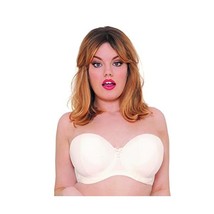 Curvy Kate Women&#39;s Luxe Strapless Everyday Bra, Off-White (Ivory), 32FF  - £62.25 GBP