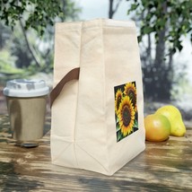 Canvas &quot;Burst of Sun&quot; Lunch Bag With Strap - £19.52 GBP