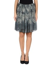 See By Chloe Knee Length Skirt Mid Rise Abstract Print Pleated 6 $400 Free Ship - £95.52 GBP