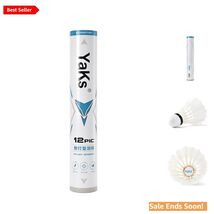 Sturdy Duck Feather Badminton Shuttlecocks - Ideal for Indoor/Outdoor Tr... - $28.66