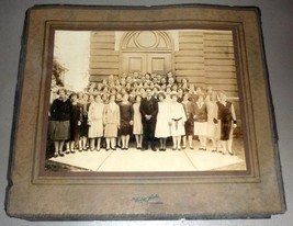 Edwardsville, PA Cabinet Photo - High School Students Class, ca. 1915-1920 - £15.56 GBP